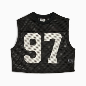 Top damski Puma X ROSÉ RELAXED MESH czarny 63380401