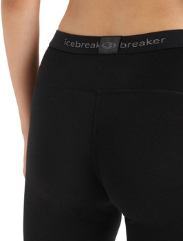 Legginsy termiczne damskie Icebreaker 200 OASIS czarne IB104383001