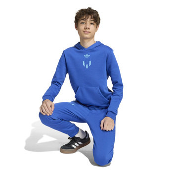 Bluza z kapturem dziecięca adidas MESSI niebieska JY9542
