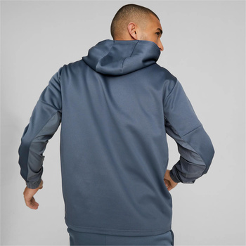 Bluza z kapturem męska Puma FIT PWRFLEECE niebieska 52212418