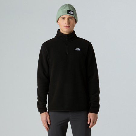 Polar męski The North Face GLACIER FLEECE 1/4 ZIP czarny NF0A8D0QJK3