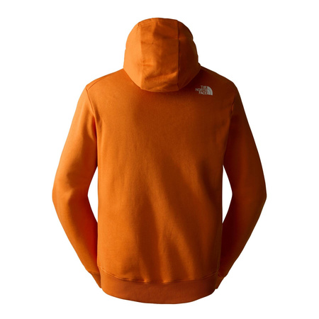 Bluza z kapturem unisex The North Face GRAPHIC pomarańczowa NF0A852ZI0M