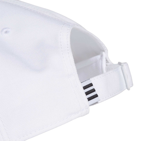 Czapka z daszkiem unisex adidas 3 STRIPES biała FQ5411