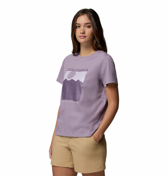 Koszulka damska Columbia ROLLING BEND fioletowa 2120021555