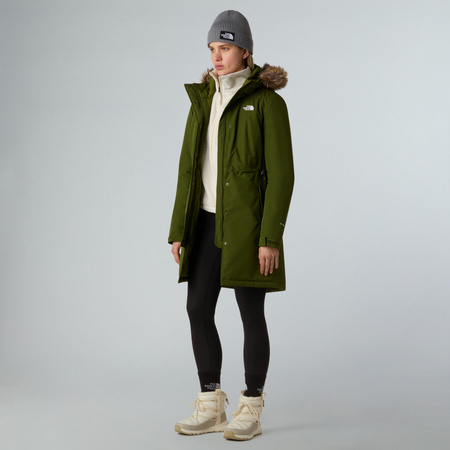 Parka z kapturem damska The North Face ZANECK zielona NF0A8DZNBRI