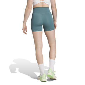 Legginsy treningowe damskie adidas OPTIME 3-STRIPES turkusowe JX2817