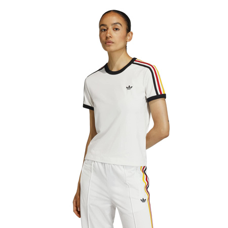 Koszulka damska adidas 3-STRIPES SLIM beżowa KE9381