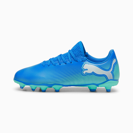 Korki chłopięce Puma FUTURE 7 PLAY FG/AG JR niebieskie 10794901