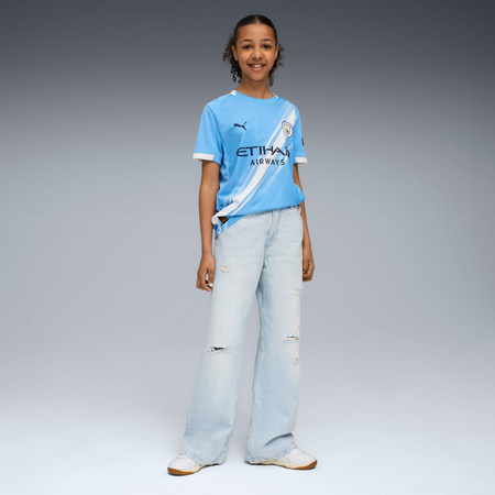 Koszulka chłopięca Puma MCFC HOME JERSEY REPLICA JR niebieska 78034101