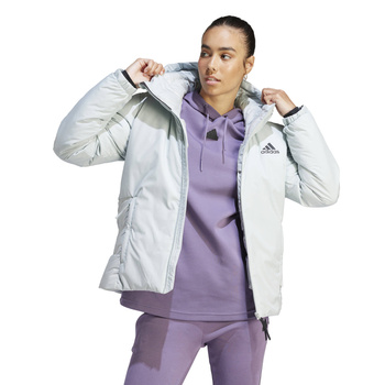Kurtka z kapturem damska adidas TRAVEER COLD.RDY szara IK3141