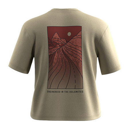 Koszulka damska Salewa EAGLE SUNSET LOOSE beżowa 00-0000029107_7180