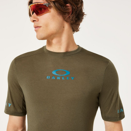 Koszulka rowerowa męska Oakley SEEKER FLOW brązowa FOA406786-7CE