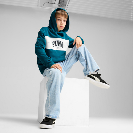 Bluza z kapturem chłopięca Puma SQUAD FL zielona 68277522
