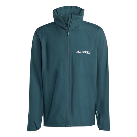 Kurtka wodoodporna męska adidas MULTI ESSENTIALS zielona JY0478