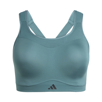 Stanik sportowy damski adidas TLRD turkusowy JX8844