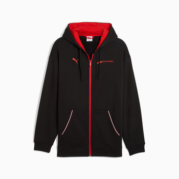 Bluza z kapturem męska Puma F1 ESSENTIAL+ FZ czarna 63265301