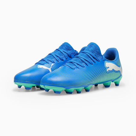 Korki chłopięce Puma FUTURE 7 PLAY FG/AG JR niebieskie 10794901