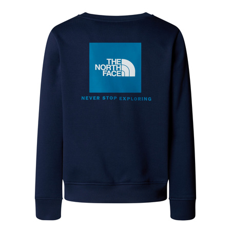 Bluza dziecięca The North Face BOX NSE REGULAR CREW granatowa NF0A89H7DIA