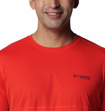 Koszulka męska Columbia CIRQUE RIVER GRAPHIC czerwona 2071925839