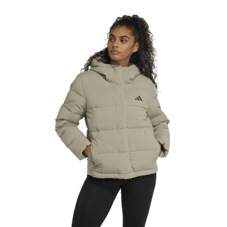 Kurtka puchowa damska adidas HELIONIC zielona JX3027
