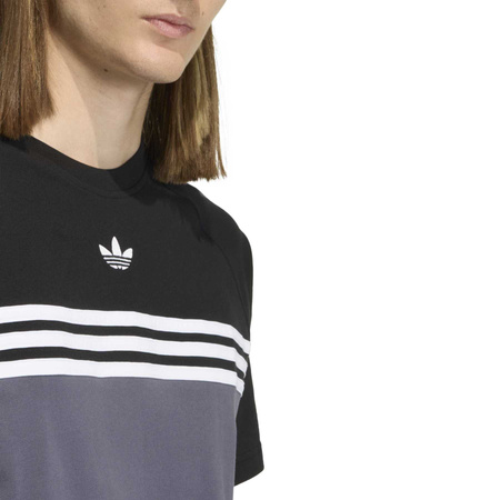Koszulka męska adidas CHEST STRIPES szara KE2130