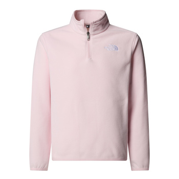 Polar dziecięcy The North Face GLACIER 1/4 ZIP różowy NF0A8CVGBP6