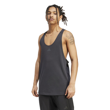 Tank top treningowy męski adidas POWER STRINGER czarny JV5139