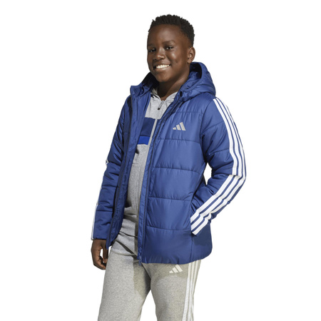 Kurtka puchowa dziecięca adidas ESSENTIALS 3-STRIPES niebieska JL7403