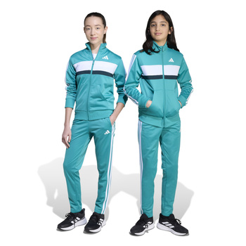 Komplet dresów dziecięcy adidas SEASONAL ESSENTIALS TIBERIO turkusowy JN2245