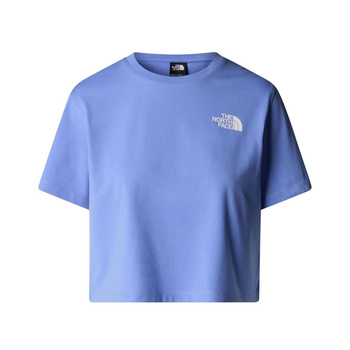 Koszulka damska The North Face SIMPLE DOME CROPPED SLIM niebieska NF0A87U40YI