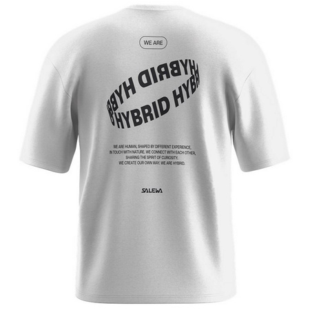 Koszulka męska Salewa EAGLE HYBRID LOOSE biała 00-0000029106_0060