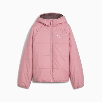 Kurtka puchowa dziewczęca Puma REVERSIBLE PUFFER różowa 68840765