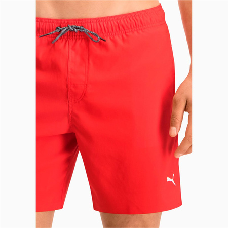 Kąpielówki męskie Puma SWIM MEDIUM LENGTH czerwone 90766002