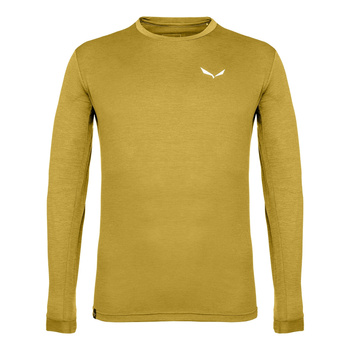 Longsleeve trekkingowy męski Salewa PUEZ MELANGE DRY żółty 00-0000027453_5B16