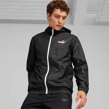 Kurtka z kapturem męska Puma ESS SOLID WINDBREAKER czarna 84748452