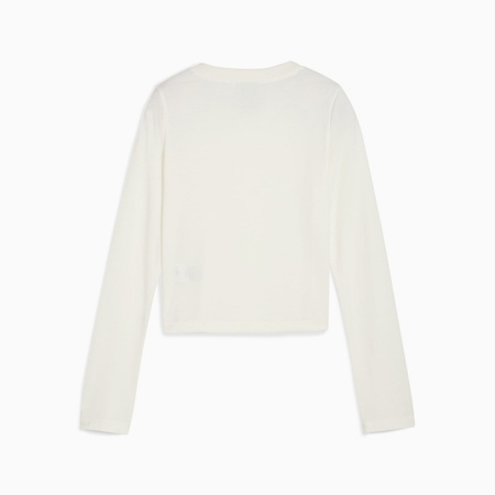 Longsleeve damski Puma X ROSÉ SLIM beżowy 63380577