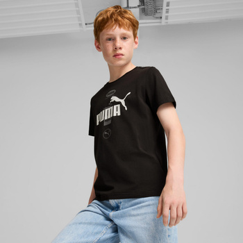 Koszulka chłopięca Puma POWER GRAPHIC czarna 68185801