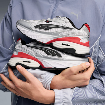 Buty sportowe męskie Puma FADE NITRO LS srebrne 40620312