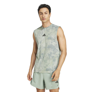 Tank top treningowy męski adidas POWER zielony JP4136