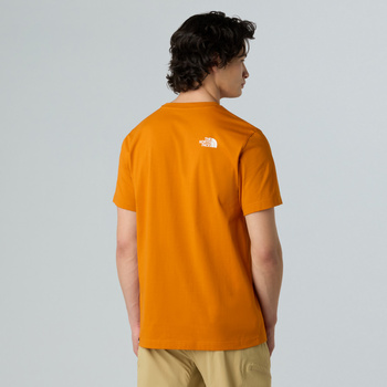 Koszulka męska The North Face SIMPLE DOME pomarańczowa NF0A87NGBRO