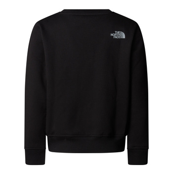 Bluza chłopięca The North Face REFLECTIVE LOGO RELAXED CREW czarna NF0A8EATJK3