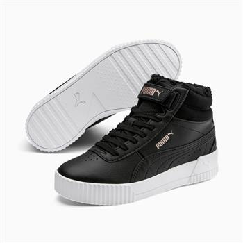 Buty zimowe dziecięce Puma CARINA MID FUR czarne 30968301