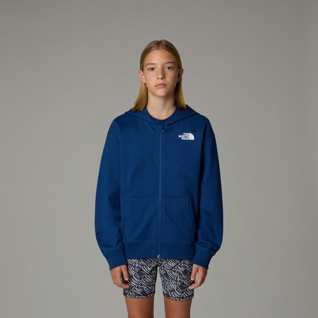Bluza z kapturem dziewczęca The North Face LIGHT niebieska NF0A89HGD1R
