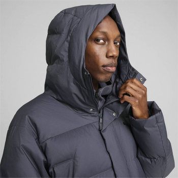 Kurtka z kapturem męska Puma PROTECTIVE DOWN PARKA szara 62646669