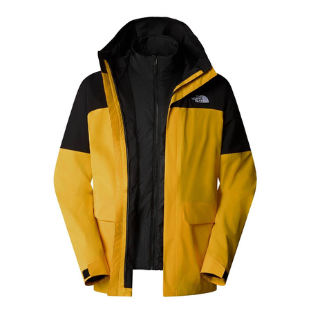 Parka wodoodporna męska The North Face MONO TRICLIMATE żółta NF0A88WAZU3