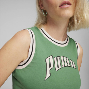 Crop top damski Puma TEAM FOR THE FANBASE GRAPHIC zielony 62502486