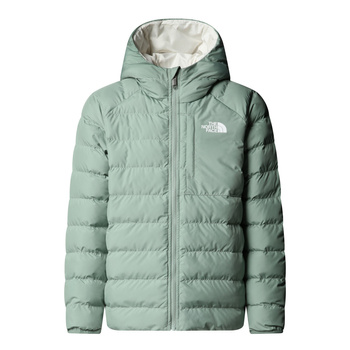 Kurtka puchowa z kapturem dziewczęca The North Face PERRITO zielona NF0A88UEBQ1