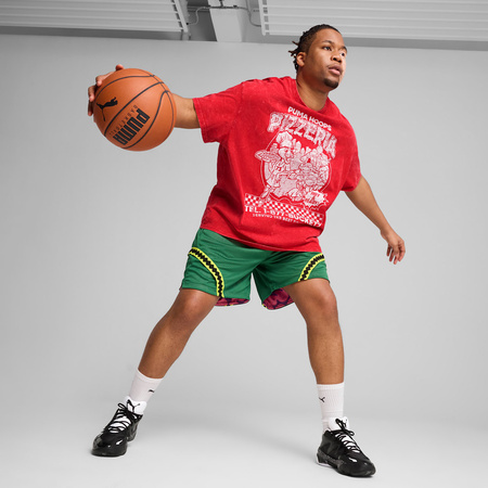 Koszulka męska Puma HOOPS X TMNT I czerwona 63092801