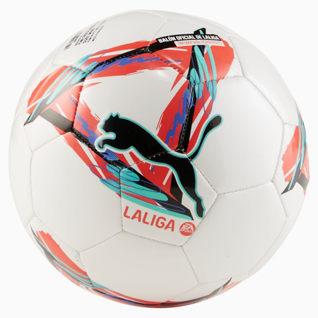 Piłka nożna unisex Puma ORBITA LALIGA 1 MS MINI biała 08428901