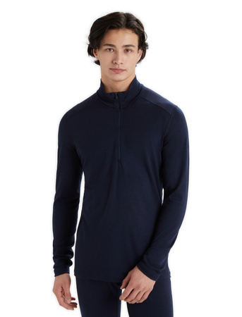 Longsleeve termiczny męski Icebreaker 200 OASIS HALF ZIP granatowy IBB04367401